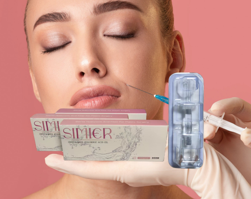 Gel Cross Linked Hyaluronic Acid Lip Filler Anti Wrinkle 1ml 2ml