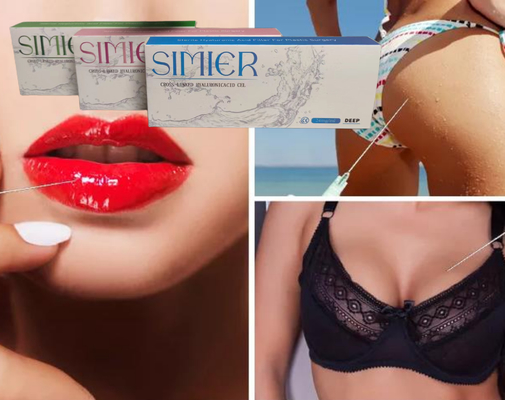 Transparent 100cc Breast Hyaluronic Acid Injections Tear Drop Breast Augmentation