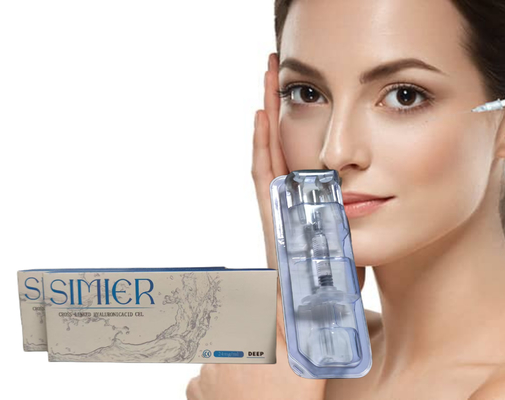 Crosslinked Hyaluronic Acid Injectable Dermal Filler 5ml 30Ml Long Lasting