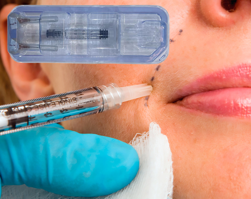 Crosslinked Hyaluronic Acid Dermal Filler 2ml Hyaluron Pen For Plume Lips