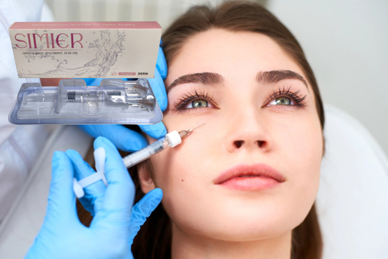 Cross Linked SIMIER Dermal Filler 2ml Hydraulic Acid Injections For Face