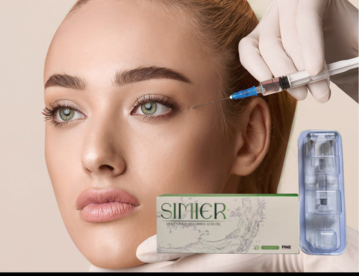 Cross Linked SIMIER Dermal Filler 2ml Hydraulic Acid Injections For Face